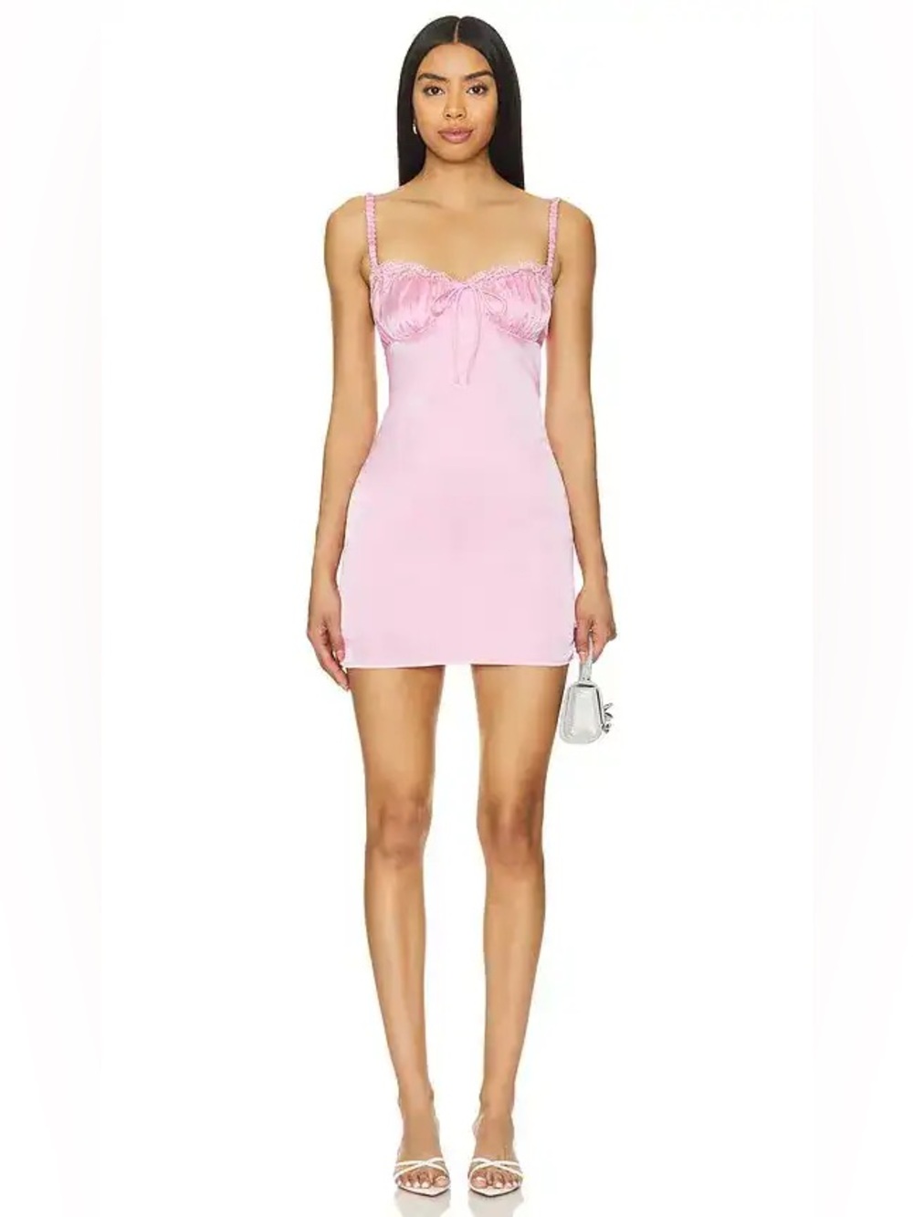 NWT More To Come Kimberly Mini Dress - Baby Pink - XXS